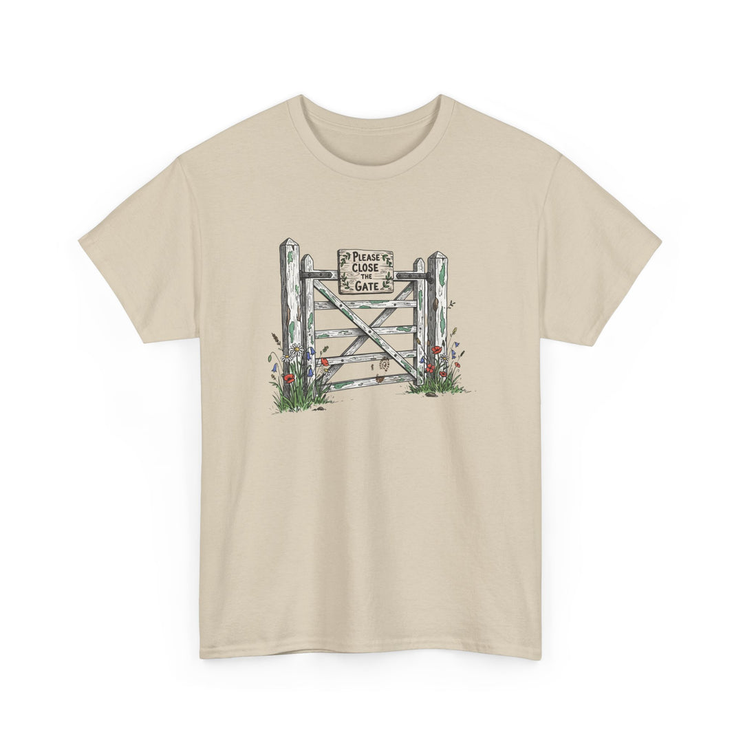 Close the Gate T-Shirt — Rural Discipline Heritage Graphic