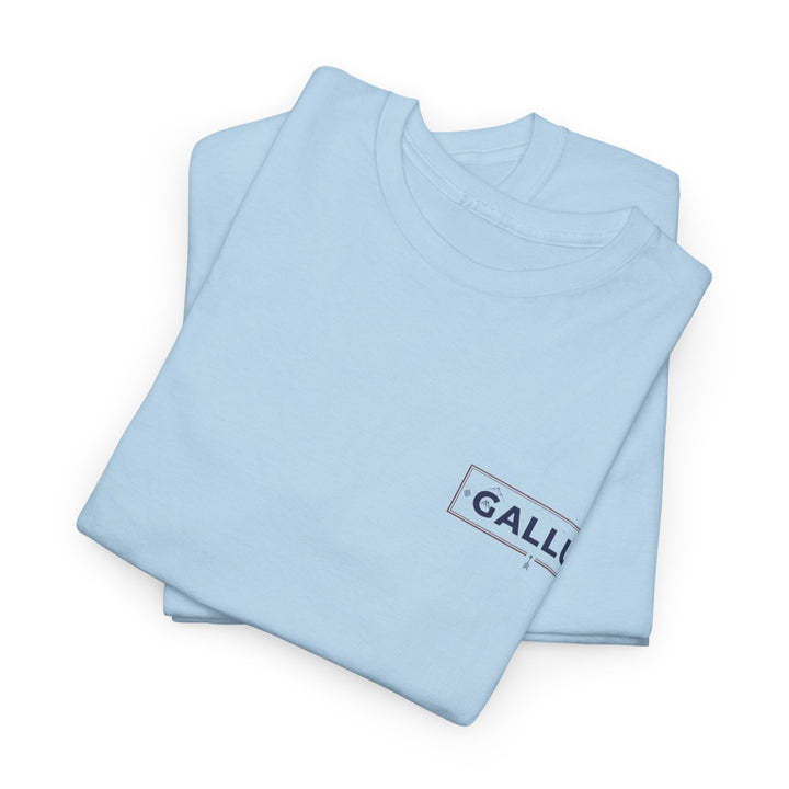 Gallus Logo Tee — Minimal Chest Patch White T-Shirt