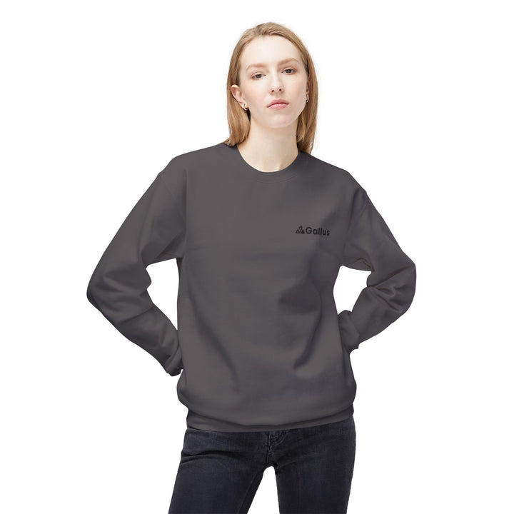 Spain Map Crewneck Sweatshirt — Military Green Grid Spain Graphic