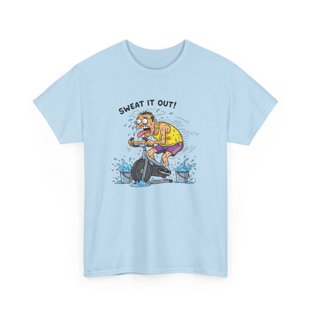 Stay laughing while cycling with the Funny Spin Bike T-Shirt. Comfortable cotton with a witty design, ideal for spin sessions and gym workouts.