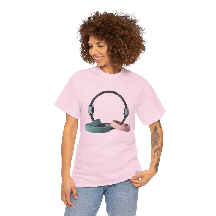 Pilates Band Workout Shirt – soft, breathable fabric designed for resistance band exercises. Comfortable, flexible, and perfect for Pilates sessions or workouts.