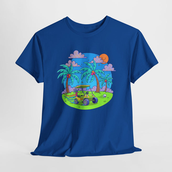 Island Style Golf Cart Beach T-Shirt