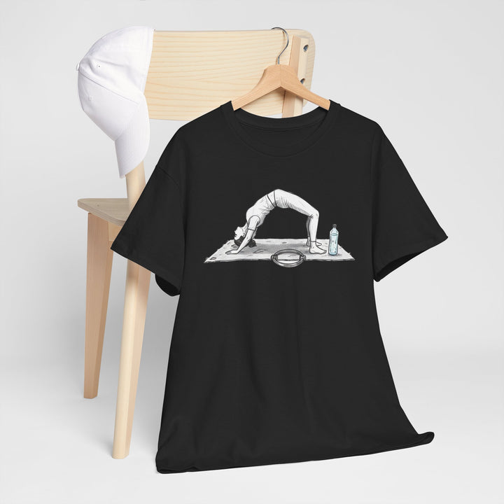 Pilates T‑Shirt – soft, breathable cotton designed for Pilates workouts. Comfortable, flexible, and perfect for reformer classes or everyday activewear.