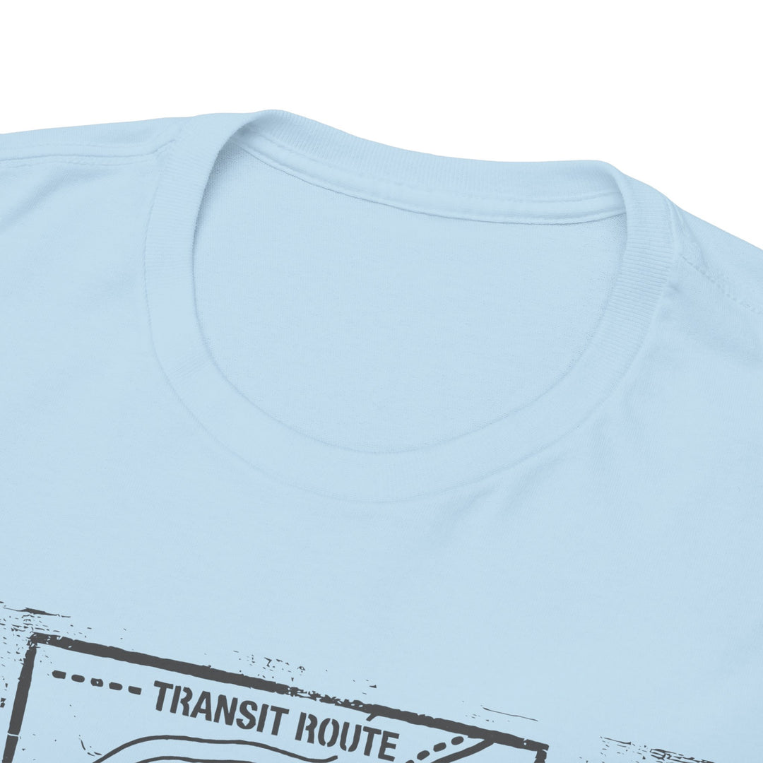 Retro Transit Route Adventure T-Shirt — Vintage Travel Map Graphic Tee