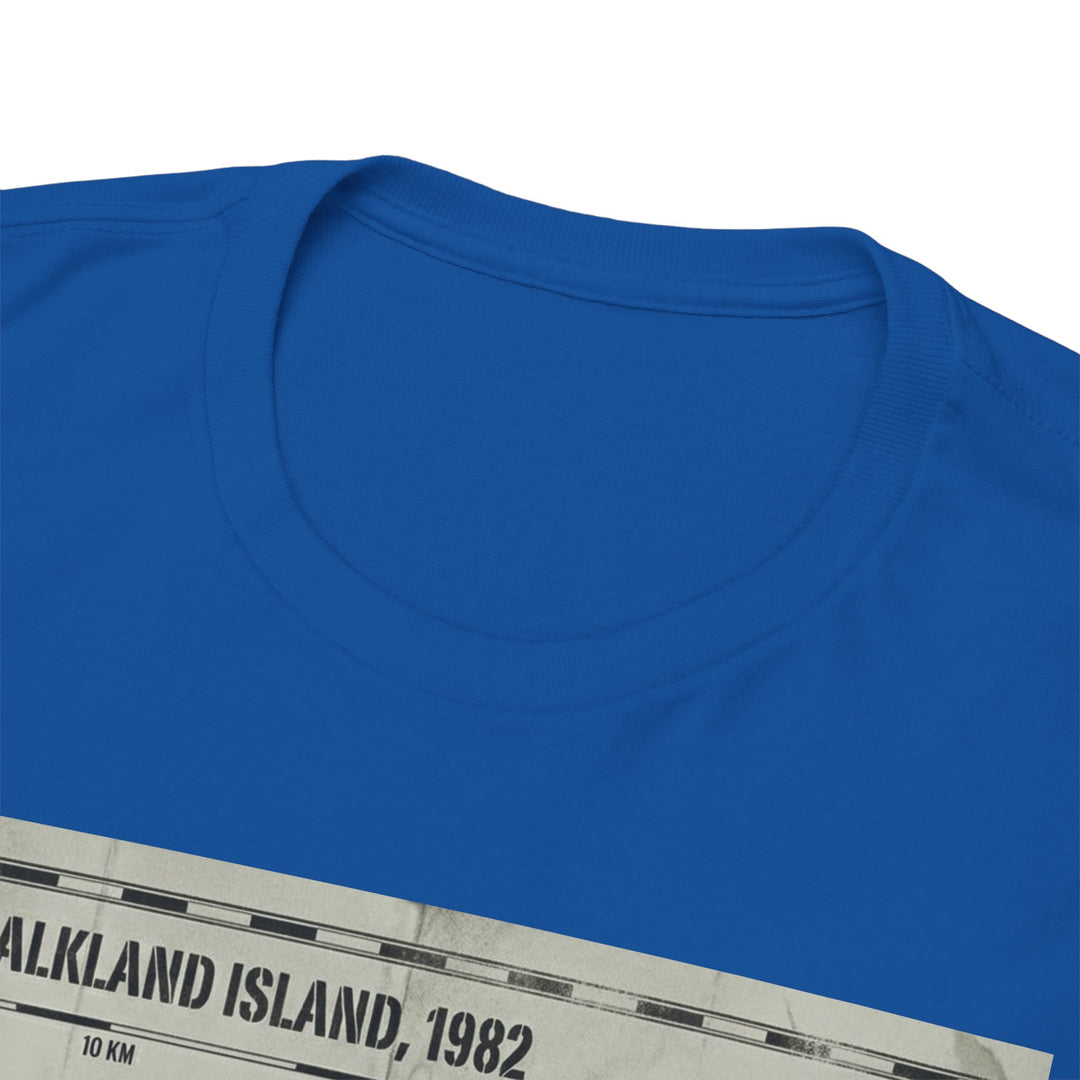 East Falkland 1982 Map T-Shirt — Port Stanley Victory Graphic