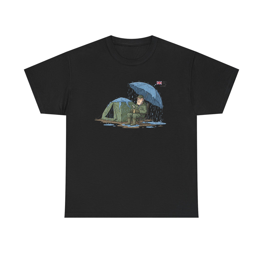 Retro Mountain Camper Graphic T-Shirt — Vintage Van Life Adventure Tee