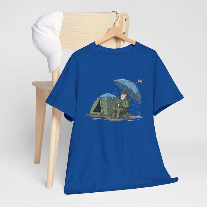 Retro Mountain Camper Graphic T-Shirt — Vintage Van Life Adventure Tee