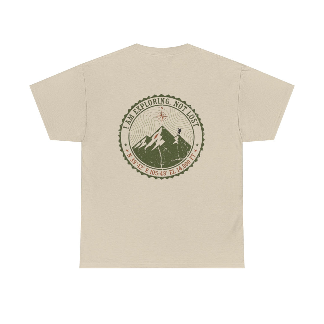 Adventure Logo Tee — "GALLUS" Mountain Badge Shirt (Exploring Not Lost)