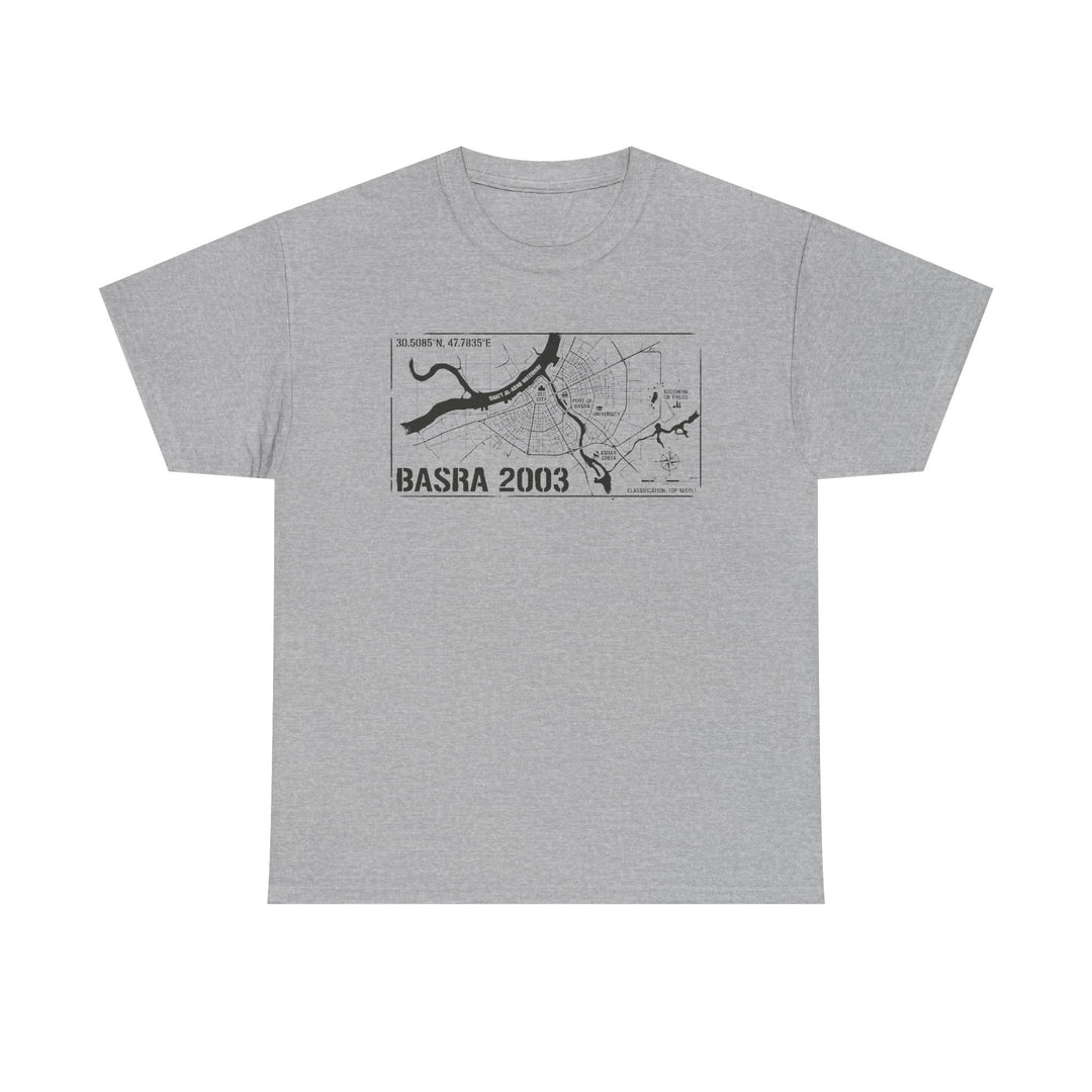 Basra 2003 Vintage Military Map T-Shirt