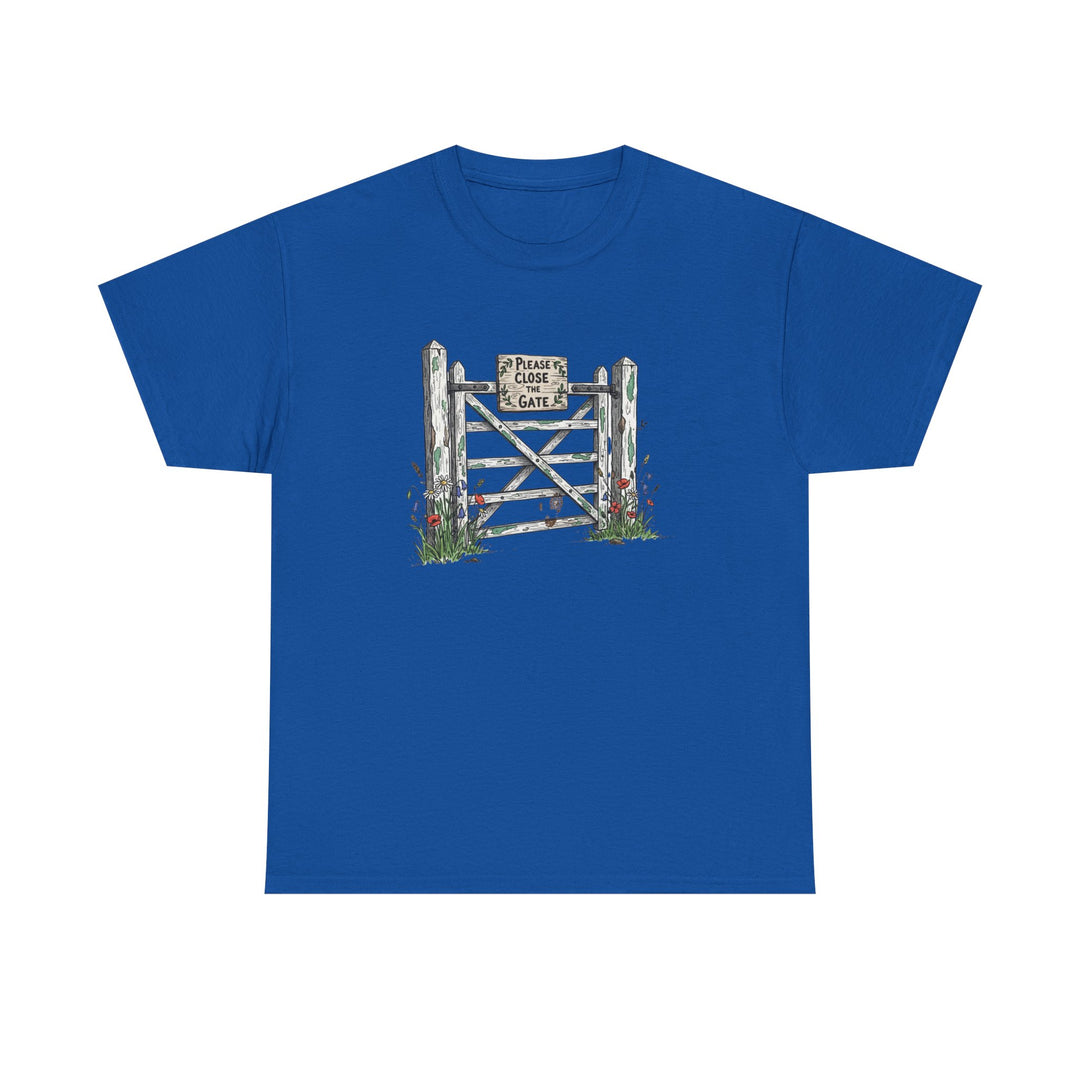 Close the Gate T-Shirt — Rural Discipline Heritage Graphic