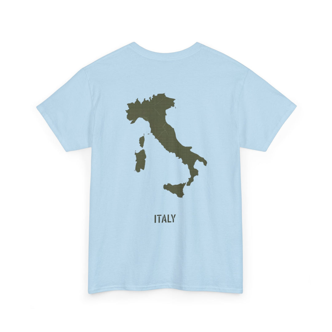 Italy Map Tee — GALLUS Logo Casual Cotton T-Shirt