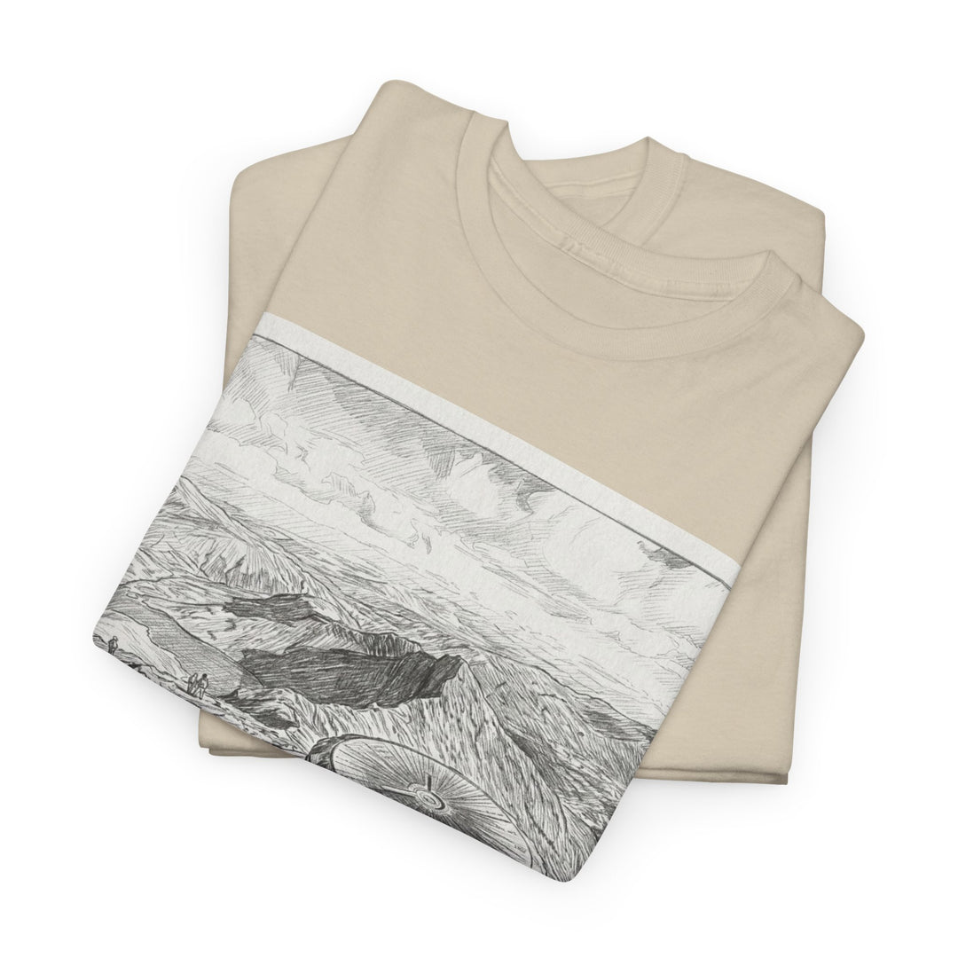 Snowdon Mountain Tee — Vintage Map Illustration with Coordinates