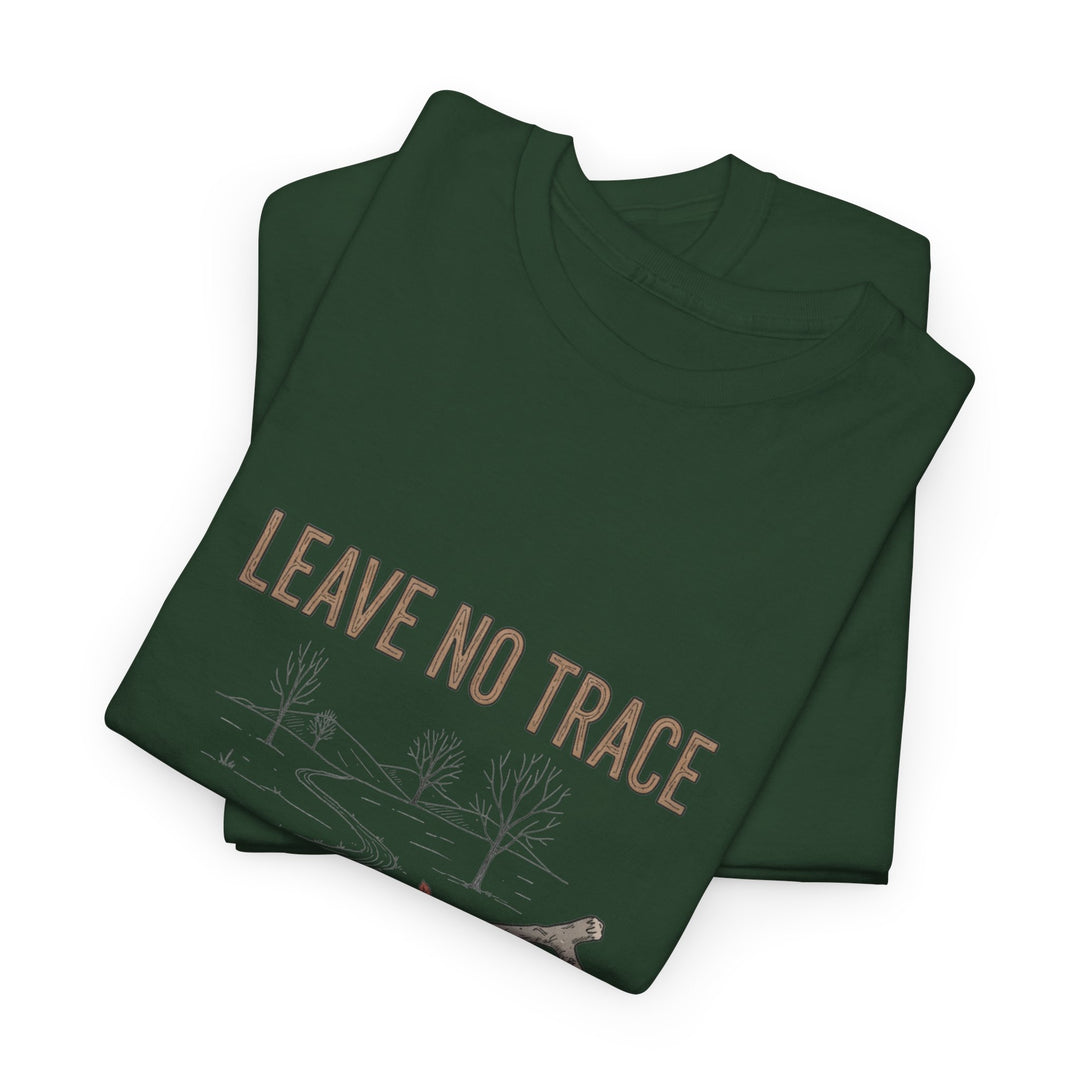 Leave No Trace Countryside Tee – a soft, breathable cotton T-shirt promoting respect for nature and responsible outdoor living.