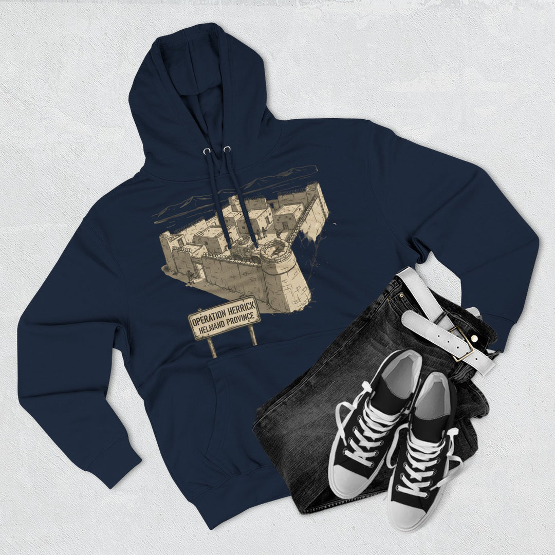 Op Herrick Compound Hoodie - Helmand Province Military Heritage Graphic