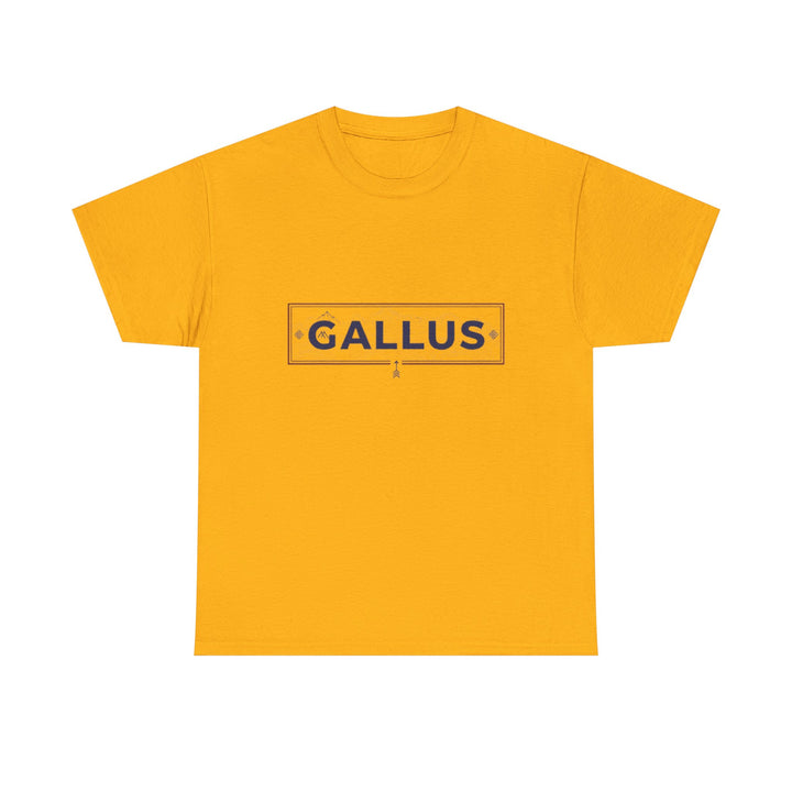 Italy Map Tee — GALLUS Logo Casual Cotton T-Shirt