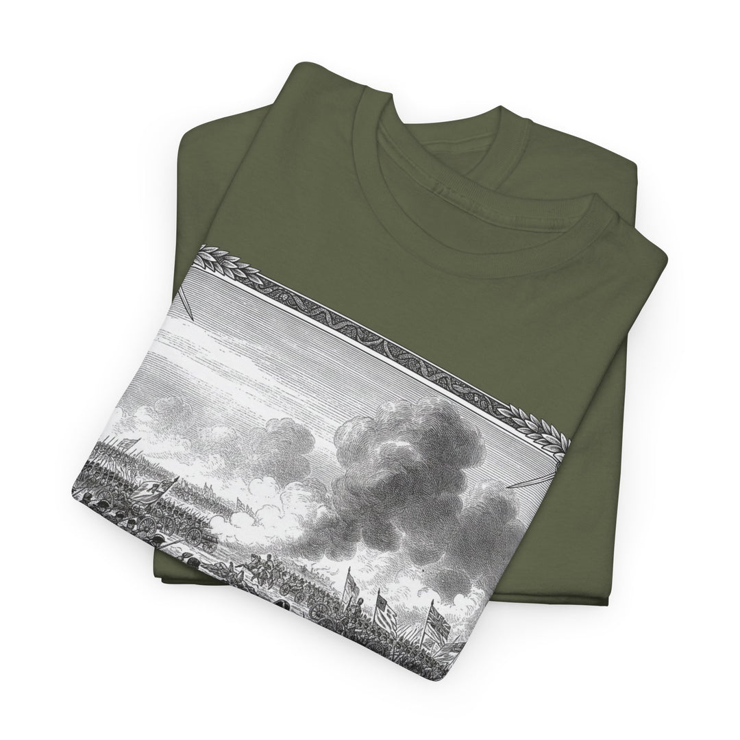 Battle of Waterloo Graphic Tee — Vintage Historical Print T-Shirt