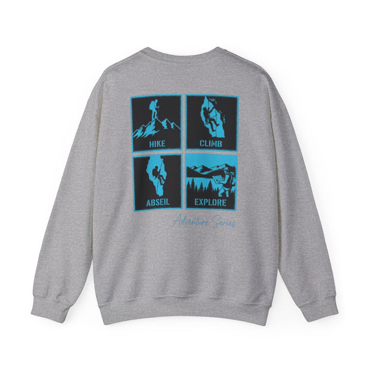 Adventure Series Crewneck Sweatshirt — Hike • Climb • Abseil • Explore