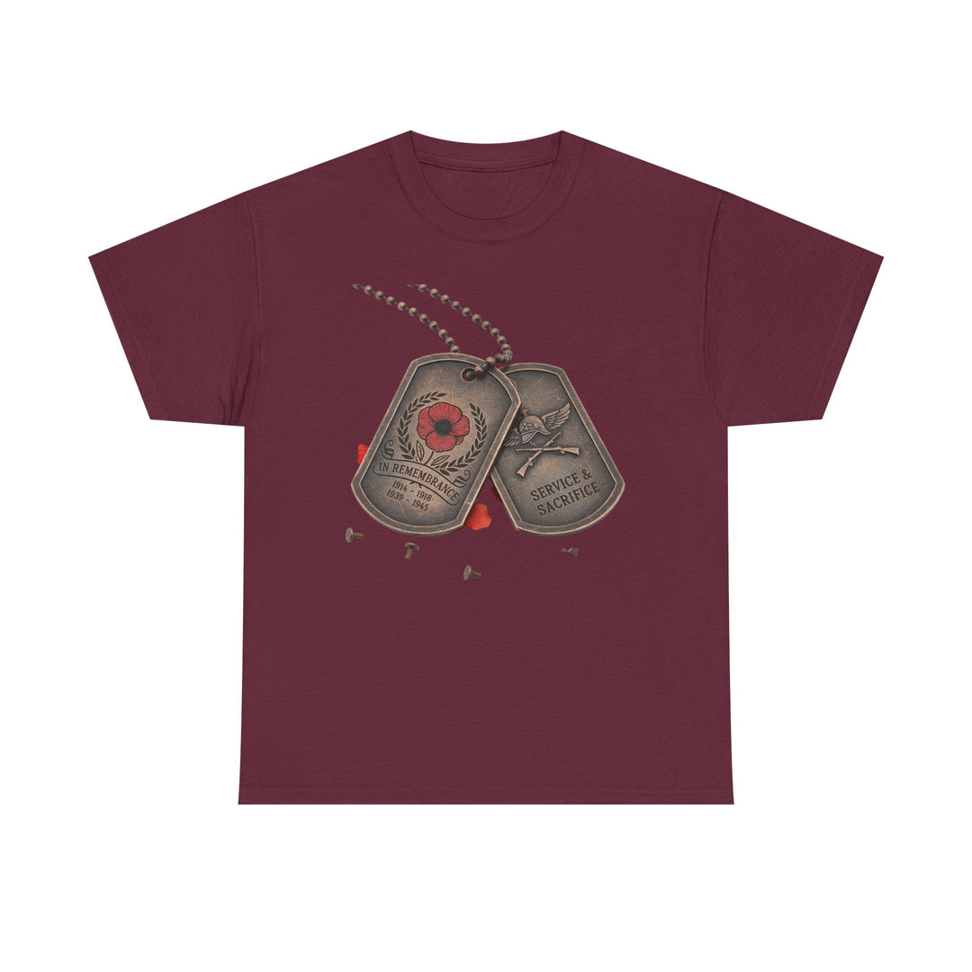 Remembrance Dog Tag T-Shirt — Memorial Military Tribute Tee