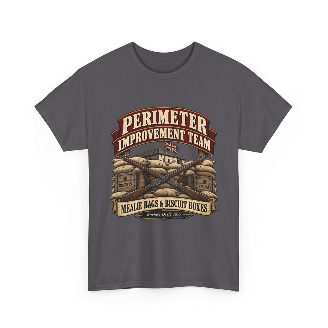 Perimeter Improvement Team T-Shirt — Mealie Bags &amp; Biscuit Boxes Military Humour Tee