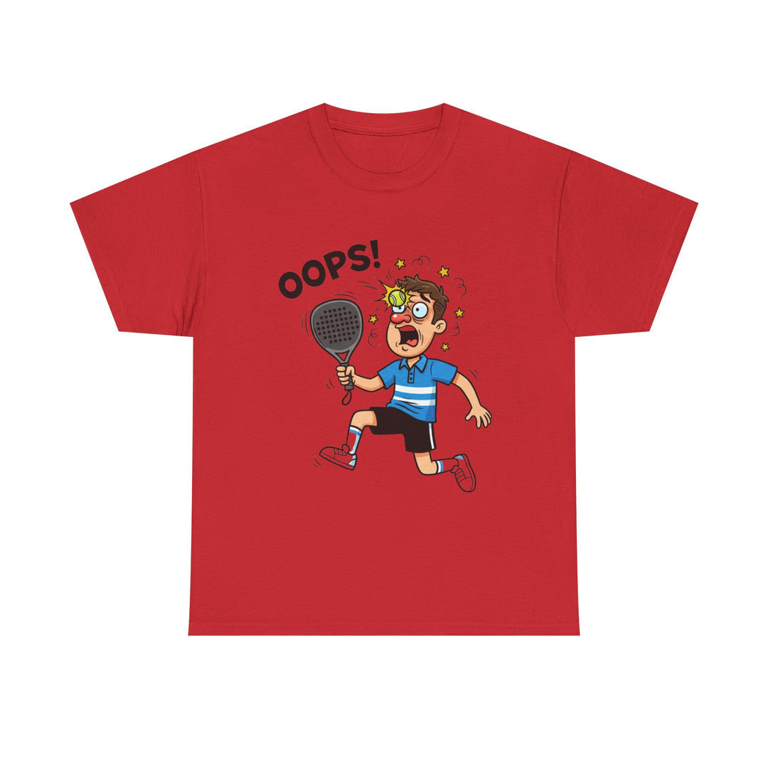Cartoon Padel Oops! T-Shirt for Players
