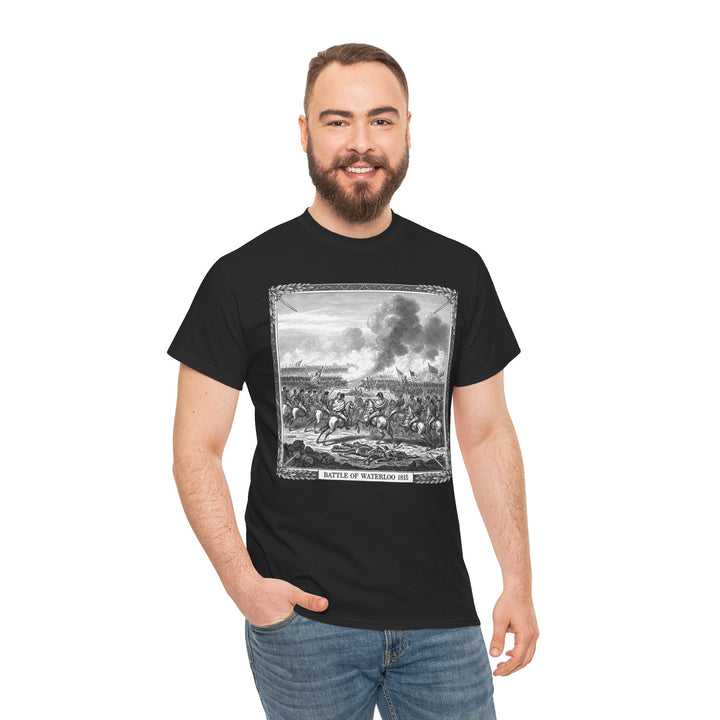 Battle of Waterloo Graphic Tee — Vintage Historical Print T-Shirt