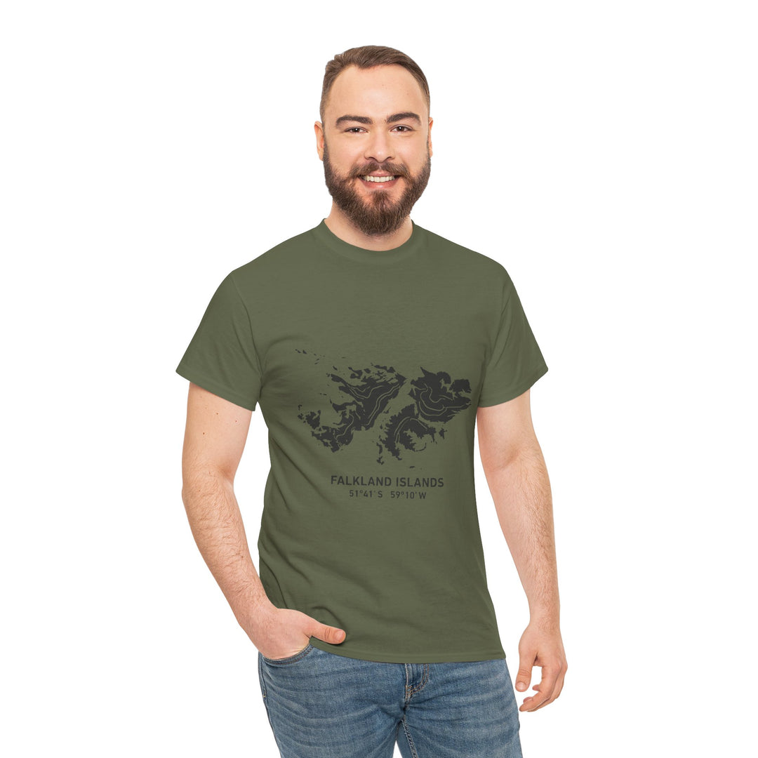 Falkland Islands 1982 Map T-Shirt — South Atlantic Military Heritage Graphic