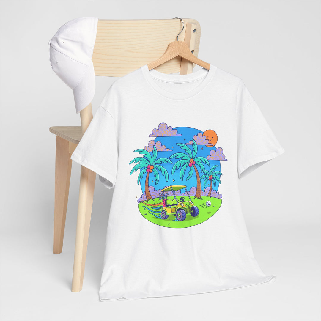 Island Style Golf Cart Beach T-Shirt