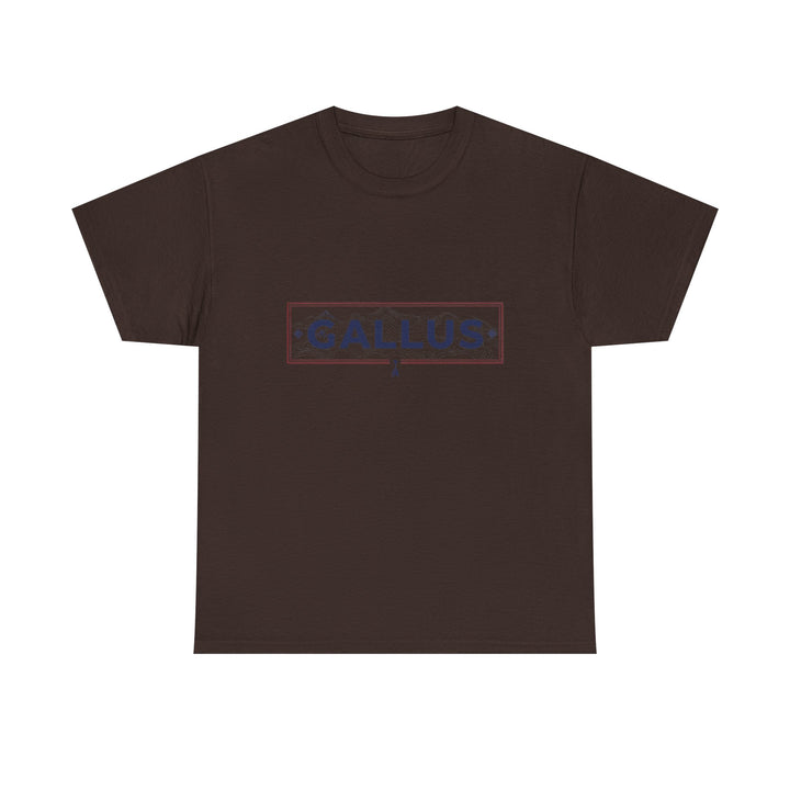 Italy Map Tee — GALLUS Logo Casual Cotton T-Shirt