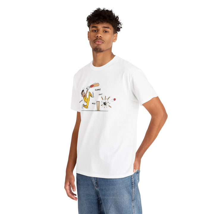 Cricket Batter Cartoon Tee | Cricket T-Shirt