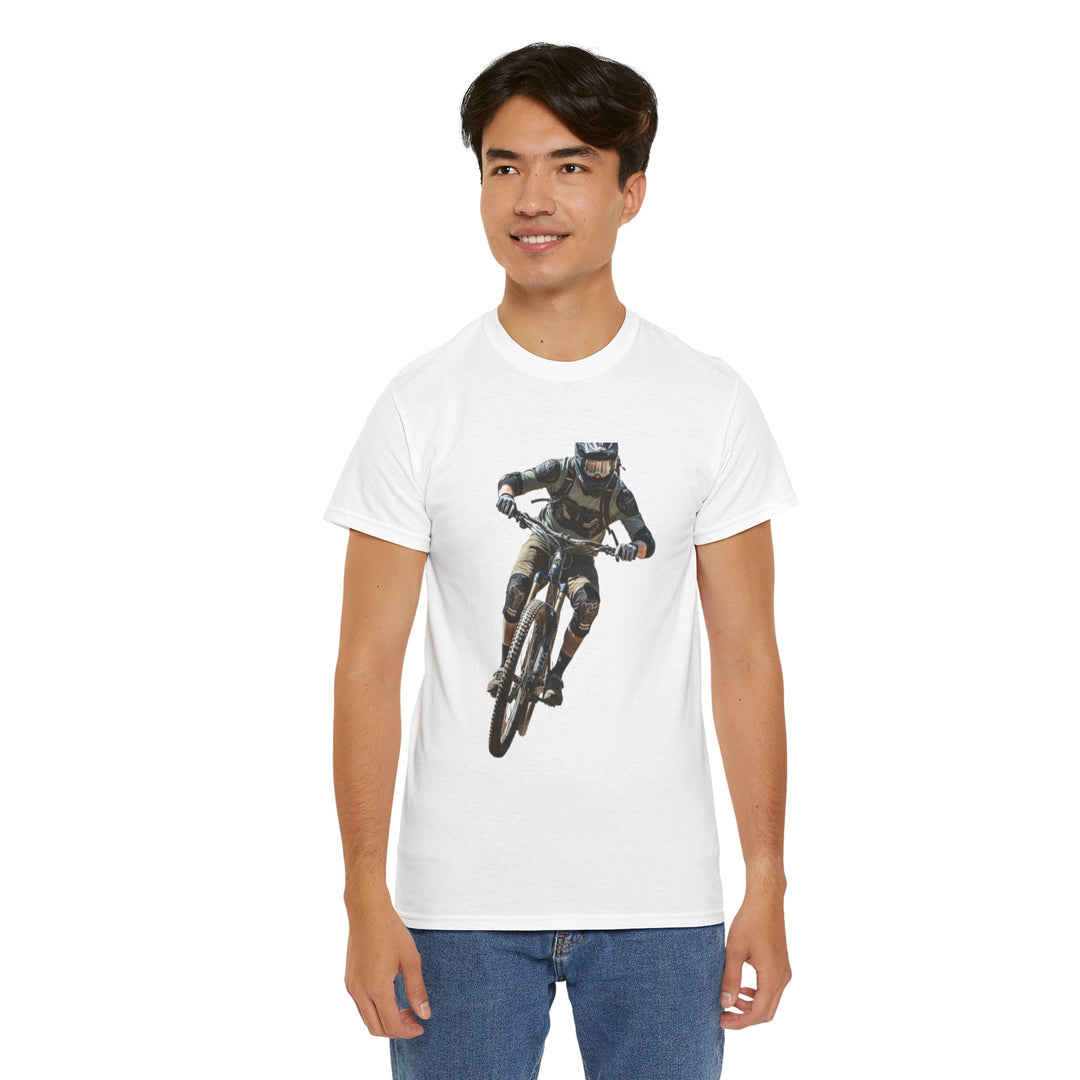 Downhill MTB Rider Graphic Tee