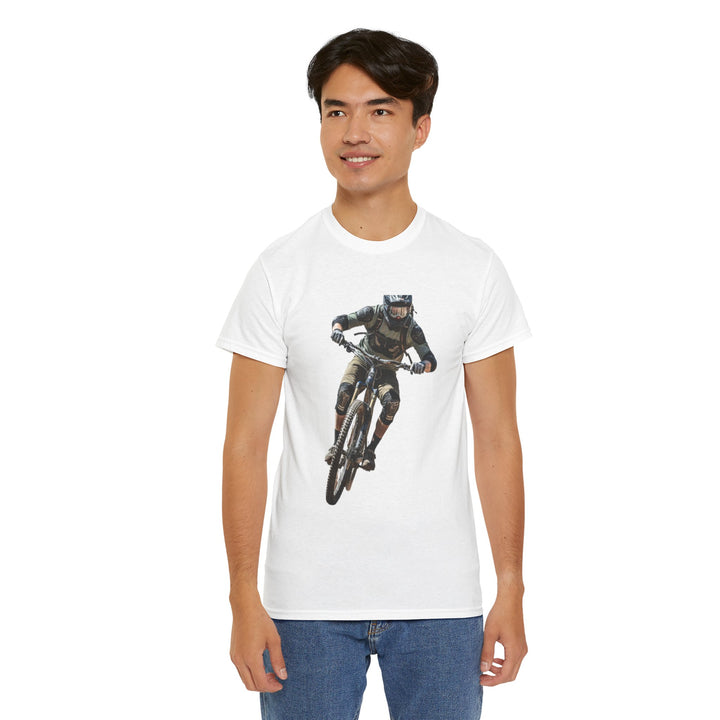 Downhill MTB Rider Graphic Tee