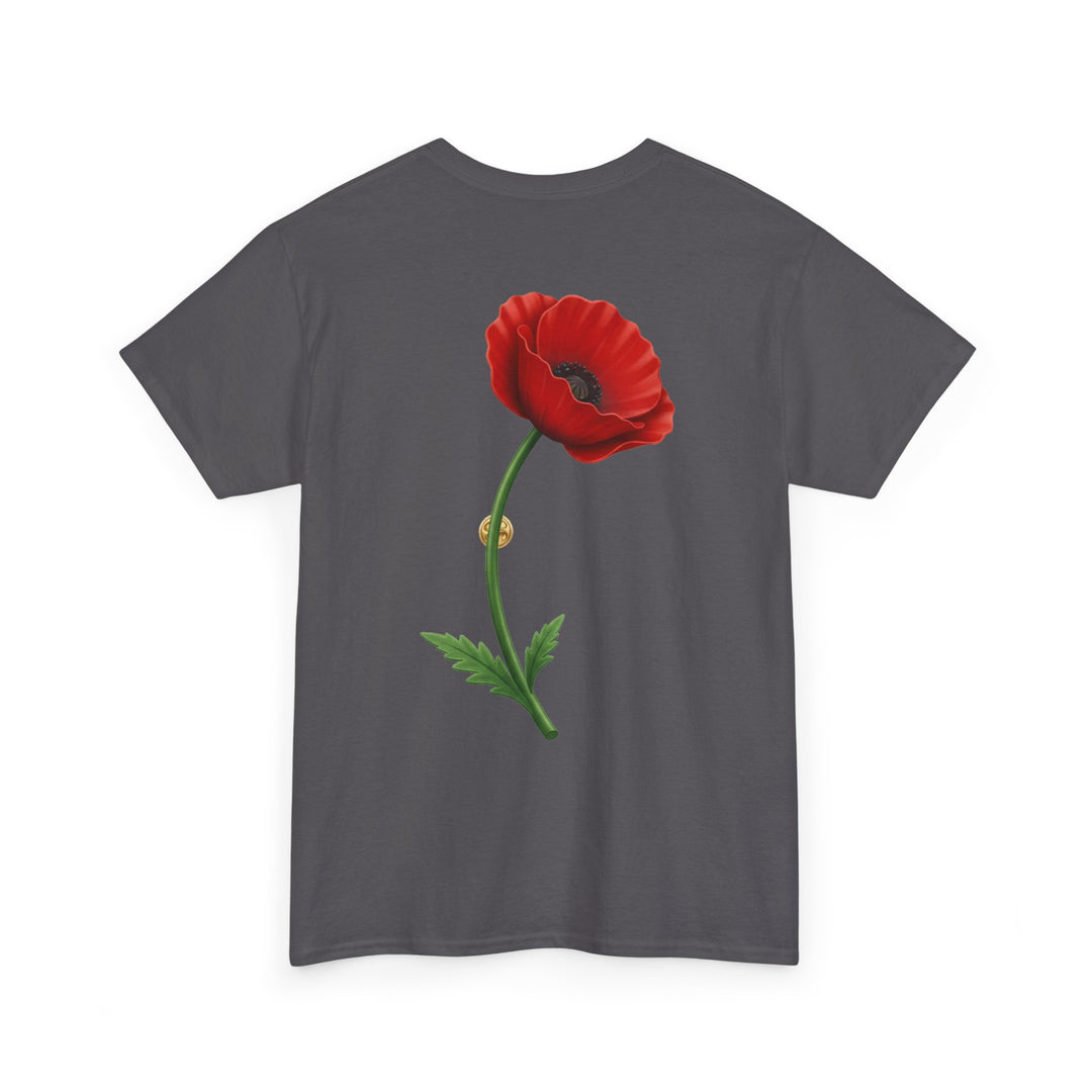 Poppy Single Bloom T-Shirt — Remembrance — alternate product image 5