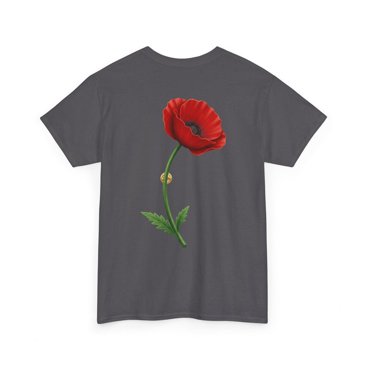 Poppy Single Bloom T-Shirt — Remembrance — alternate product image 5