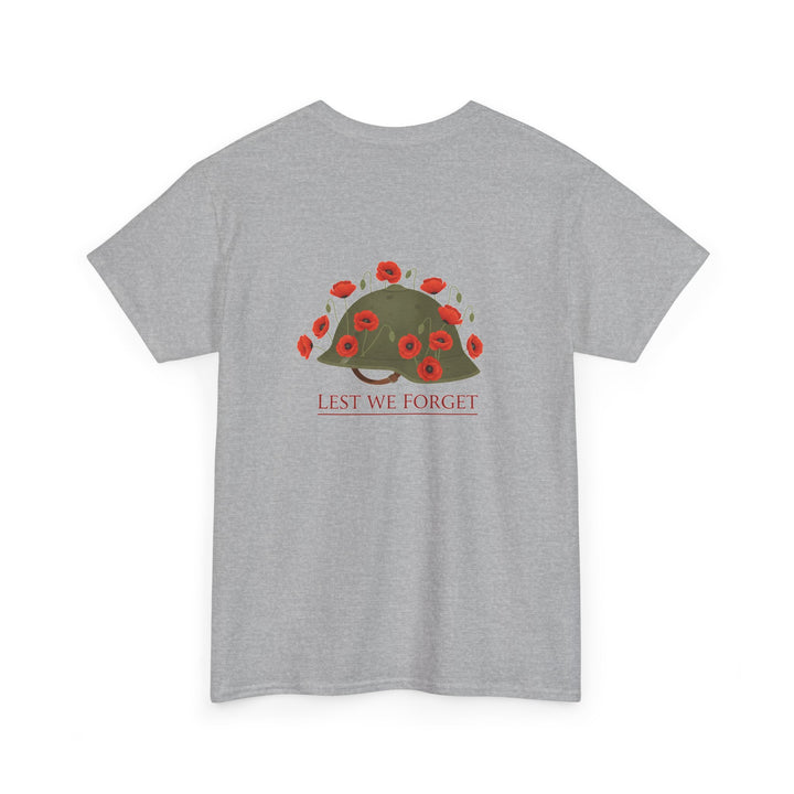 British Army Remembrance Shirt | Lest We Forget Poppy Helmet