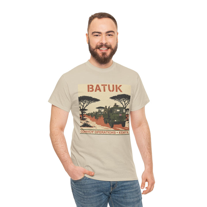 BATUK Convoy Operations Tee — Kenya Vintage Military Travel Graphic T‑Shirt