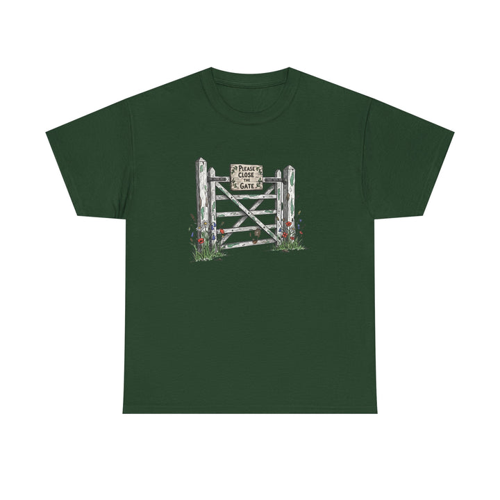 Close the Gate T-Shirt — Rural Discipline Heritage Graphic