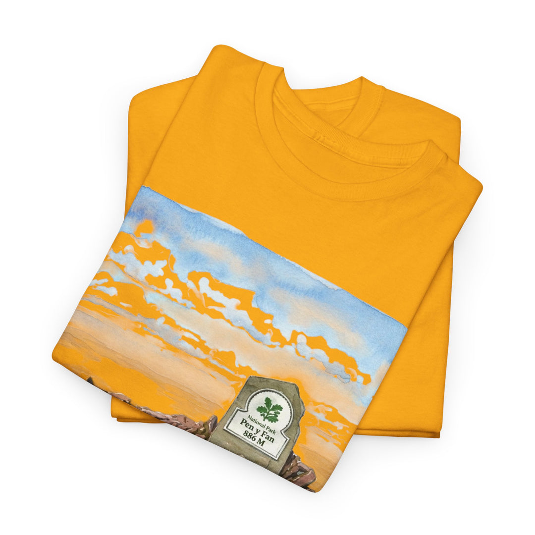 Pen y Fan Landscape T‑Shirt — Wales Mountain Hiking Souvenir Tee