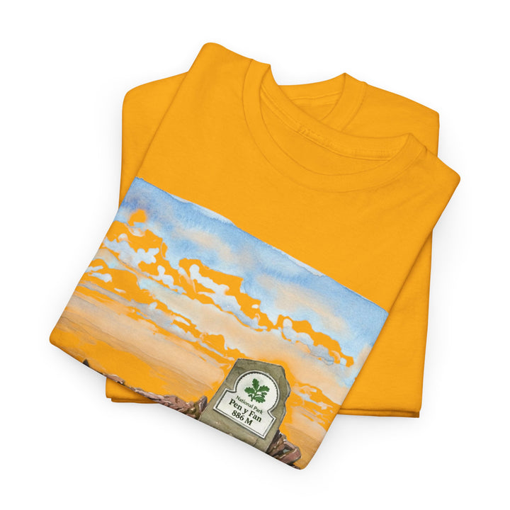 Pen y Fan Landscape T‑Shirt — Wales Mountain Hiking Souvenir Tee