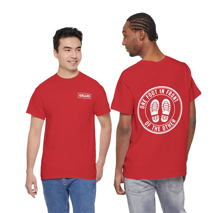 One Foot In Front Of The Other T-Shirt — Motivational Walking Tee