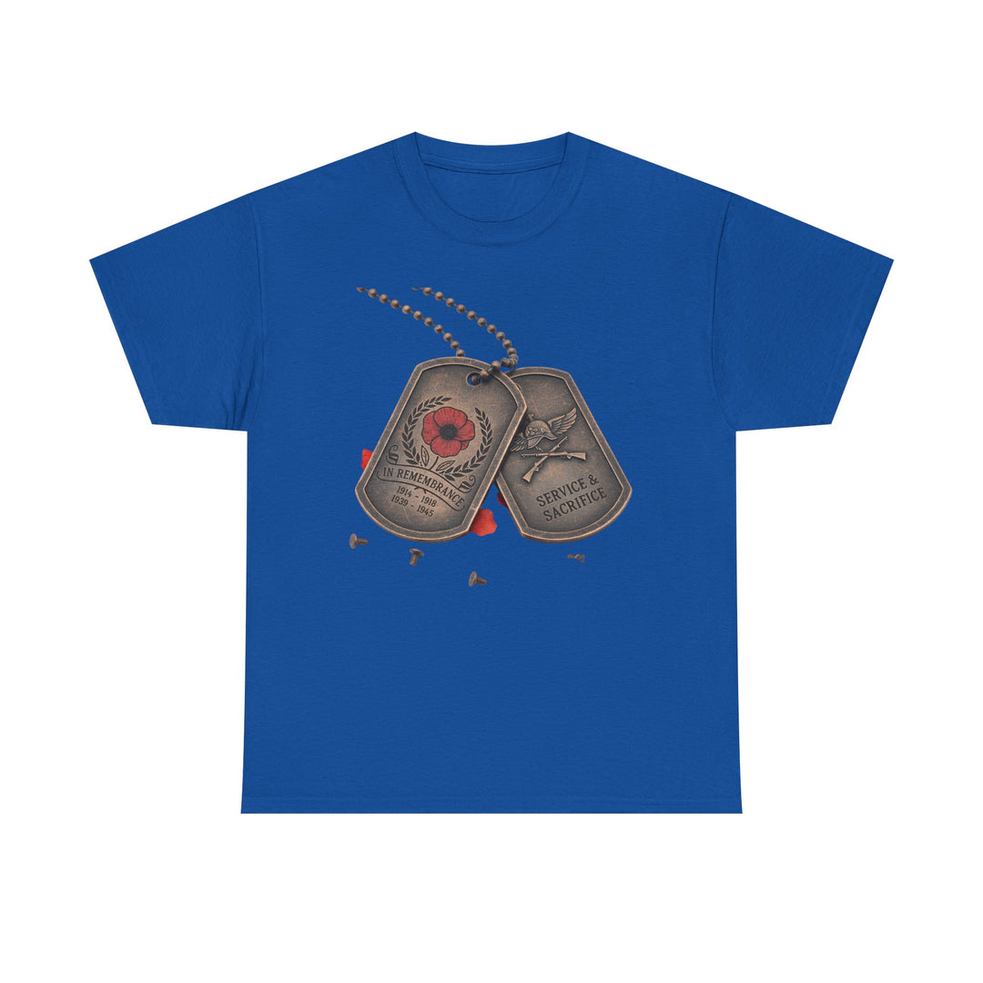 Remembrance Dog Tag T-Shirt — Memorial Military Tribute Tee