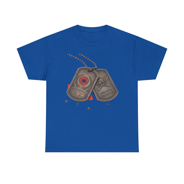 Remembrance Dog Tag T-Shirt — Memorial Military Tribute Tee