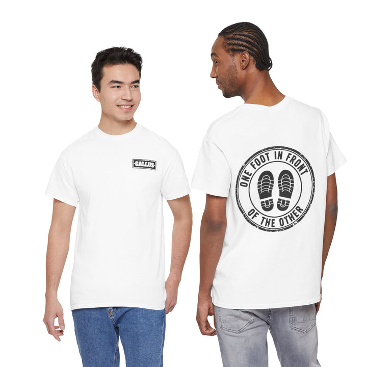 Gallus Anchor Tee — "One Foot In Front of the Other" Nautical Inspirational T‑Shirt