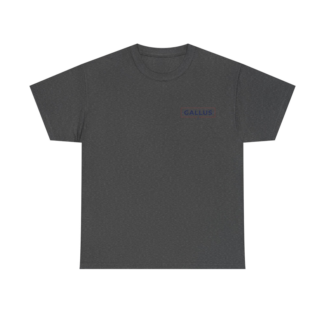 Gallus Logo Tee — Minimal Chest Patch White T-Shirt