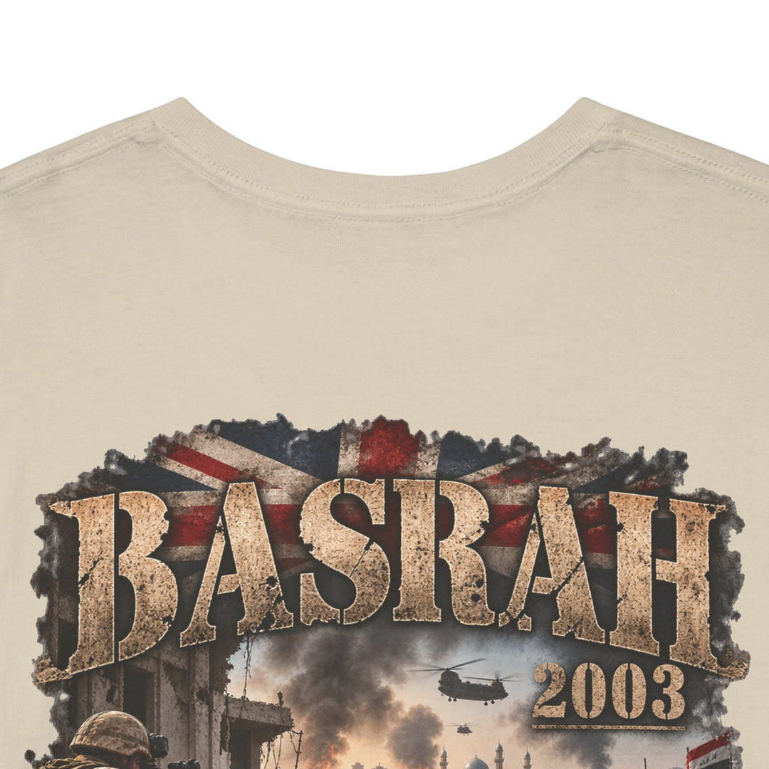 Basrah 2003 Military Graphic Tee — Veteran Iraq War Commemorative T-Shirt