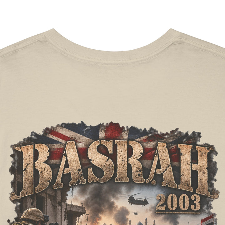 Basrah 2003 Military Graphic Tee — Veteran Iraq War Commemorative T-Shirt