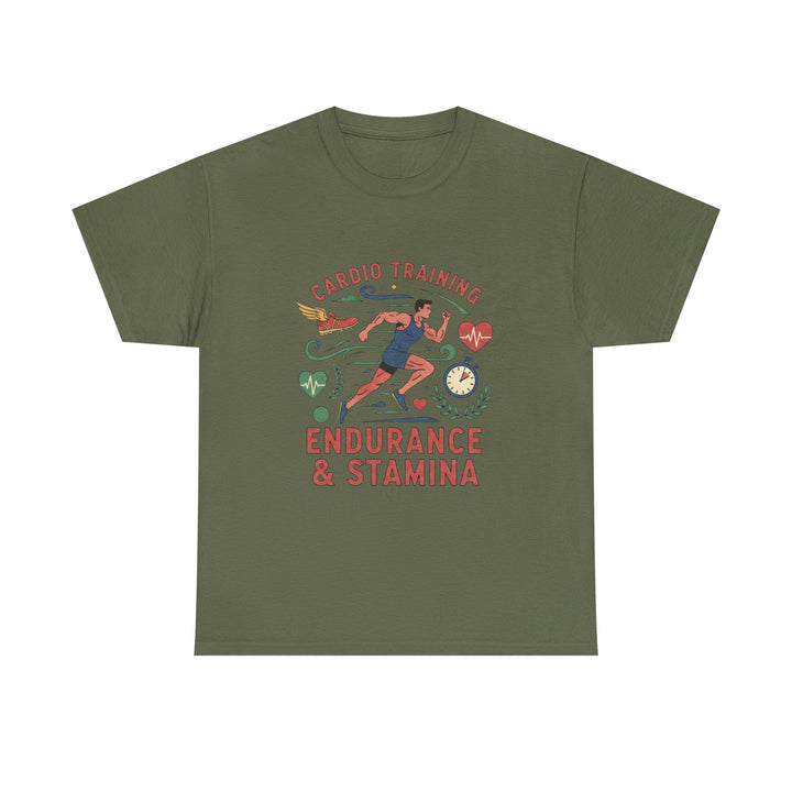 Cardio Training Tee - Fitness Running Workout Shirt