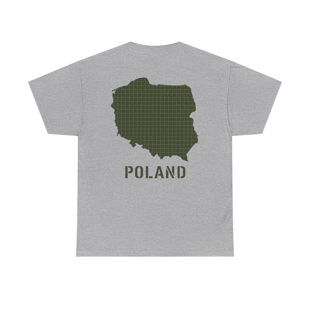 Poland Map Tee — Military Grid Map Graphic T-Shirt