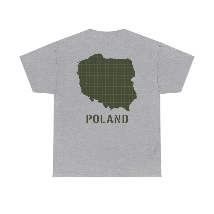 Poland Map Tee — Military Grid Map Graphic T-Shirt