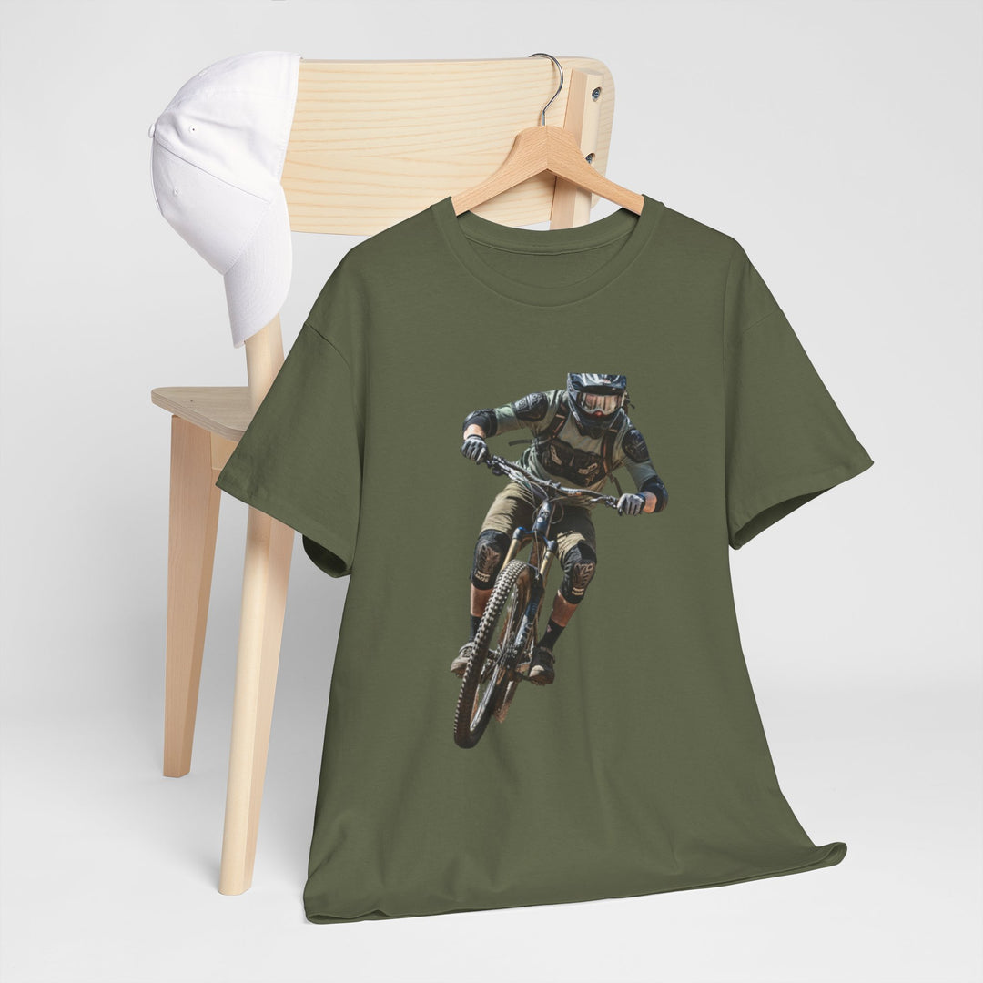 Downhill MTB Rider Graphic Tee