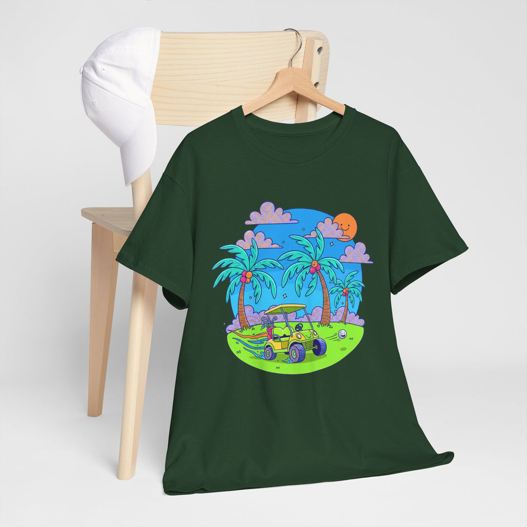 Island Style Golf Cart Beach T-Shirt